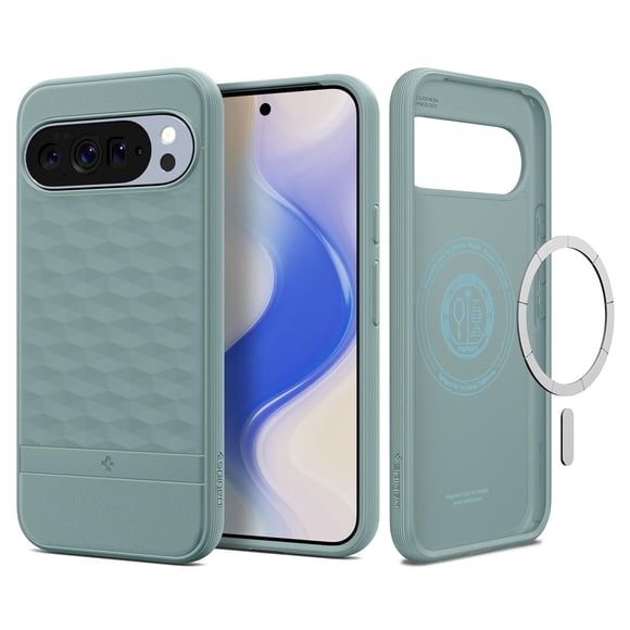 Funda Spigen Parallax MagFit para Google Pixel 10 Pro XL, color verde salvia