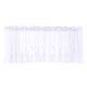 thumbnail image 5 of Encaje Bordado Voile Cortina Transparente Cenefa Niveles Blanco 137x61cm, 5 of 5