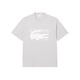 thumbnail image 1 of Camiseta Lacoste con cuello redondo y manga corta, corte clásico, para hombre, plateada, 1 of 1