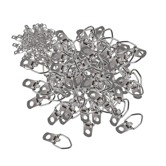 500 Piezas De Ganchos De Anillo En D Para Cuadros, Ganchos De Anillo En D De Metal Para Obras De Arte Con Espejo