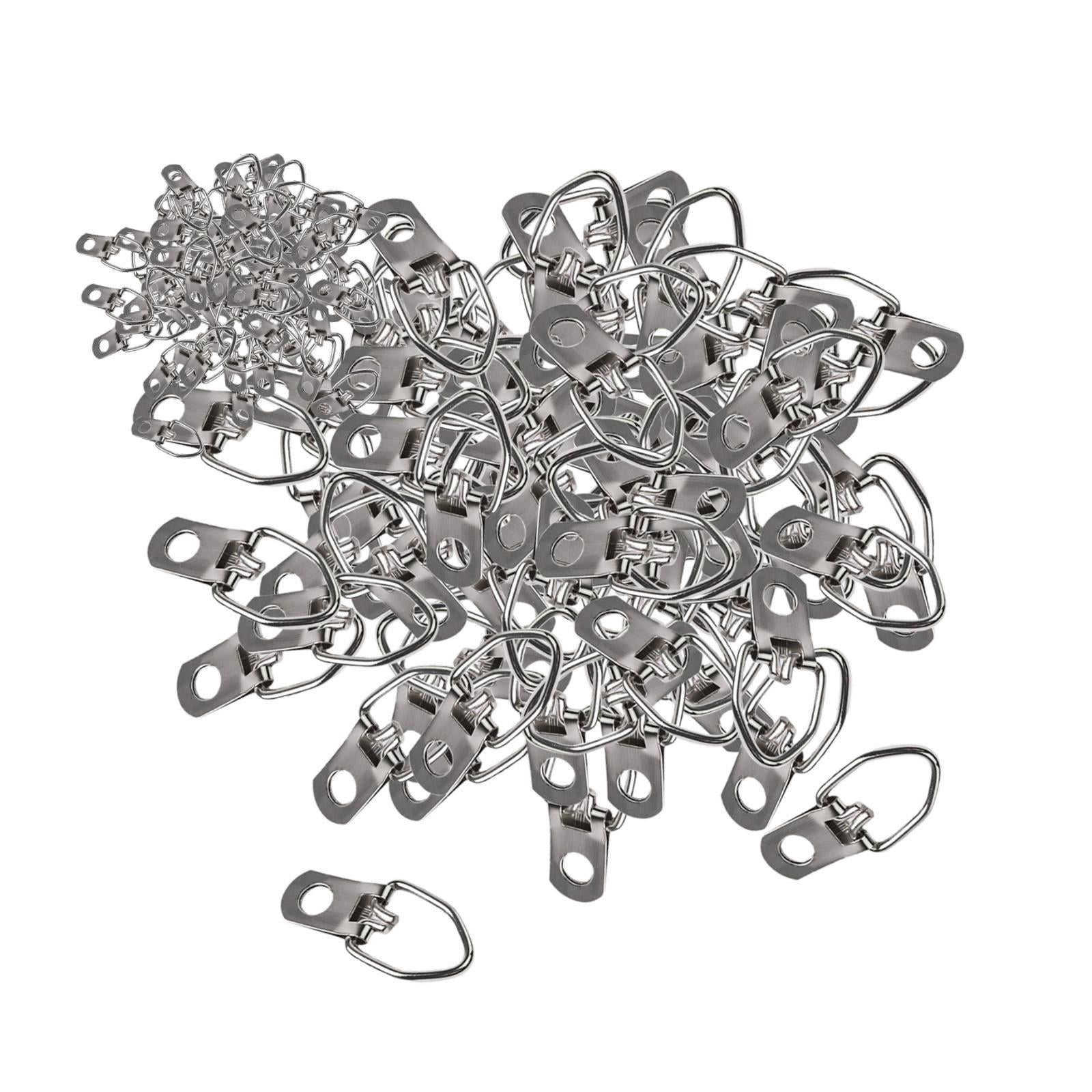 Bothyi - 500 Piezas De Ganchos De Anillo En D Para Cuadros, Ganchos De Anillo En D De Metal Para Obras De Arte Con Espejo