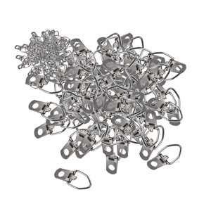 Bothyi - 500 Piezas De Ganchos De Anillo En D Para Cuadros, Ganchos De Anillo En D De Metal Para Obras De Arte Con Espejo