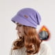 thumbnail image 1 of 1PCS Winter Beanie Hats With Short Brim, Thermal Knitted Textured Fleece Ski Baggy Winter Hat Skiing Cycling For Women, 1 of 3