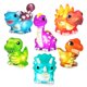 thumbnail image 1 of Bath Toys Tub Works Dinos Dinosaur Light Up, paquete de 6 unidades para niños, 1 of 9