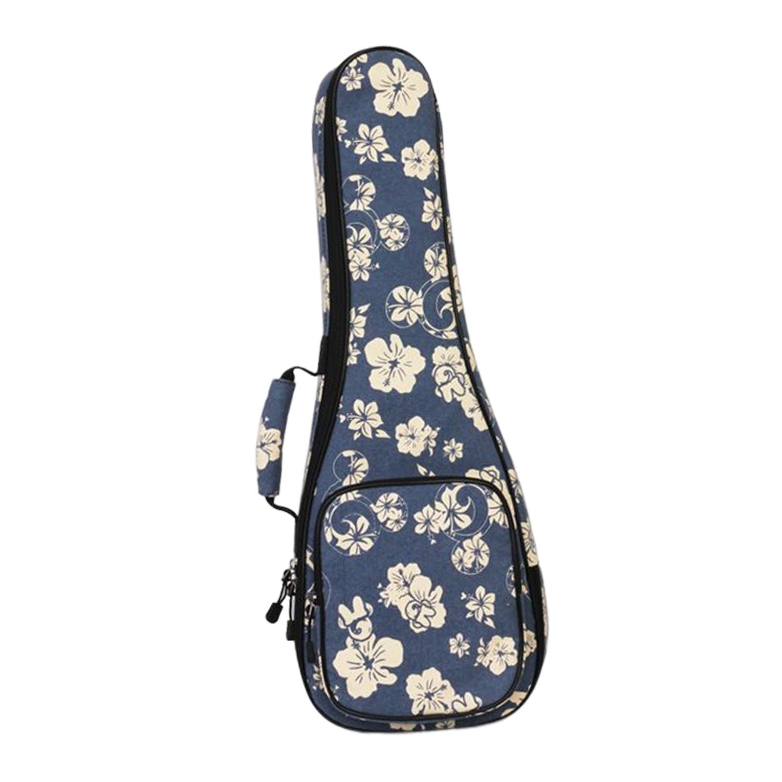Bothyi - Estuche De Transporte Para Ukelele, Nailon, Para Concierto Soprano, Tenor, Acolchado Grueso, 21 Pulgadas, Azul