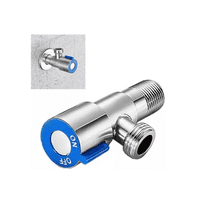 Taumm - Llave Angular He-He 1/2 Acero Inoxidable Para Estanque