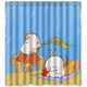 thumbnail image 1 of Cortina de ducha de estilo coreano con patrón Mashimaro, juego de cortinas de baño con ganchos, tamaño 60 x 72 pulgadas, 1 of 3