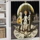 thumbnail image 5 of The Promised Neverland-theme 4-Piece Shower Curtain Set with Rugs, Waterproof Bathroom Decor Set Includes Bath Mat, U-Shaped Rug, Toilet Lid Cover and Curtain with Hooks, 5 of 6