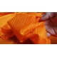 thumbnail image 2 of 15 yardas de tela malla jersey de poliéster naranja para fútbol americano, 2 of 8