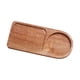 thumbnail image 1 of Bandeja De Madera Para Servir, Soporte Para Vajilla Para Reuniones Familiares, Bodas, Fiestas, Madera Oscura, 1 of 5