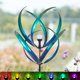 thumbnail image 1 of Cortaviento Cyan Oasis 208 cm de metal con luz solar azul claro, 1 of 8