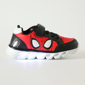 Zapatilla Con Luces Niño Personaje Spiderman Rojo Marvel