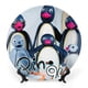 thumbnail image 1 of Pingu Plato decorativo de porcelana fina (bone china), plato decorativo de cerámica para hogar, oficina, soporte de pared, platos decorativos para dormitorio - 6 pulgadas (15 cm), 1 of 6
