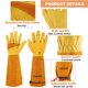 thumbnail image 2 of Guantes de jardinería SLARMOR resistentes a espinas de cuero vacuno talla L, 2 of 5