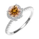 thumbnail image 1 of Anillos de Moissanita de Oro Blanco de 18K de 1 Quilate para Mujer Regalo Color D Claridad VVS1 Anillos de Diamante Anillo de Plata de Ley Joyería Anillos de Compromiso de Moissanita con Certificado, 1 of 8