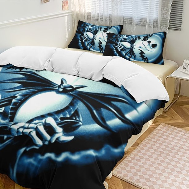 Moon King The Nightmare Before Christmas Comforter Set Soft 3 Pcs Twin Bedding Sets Thicken for All Season