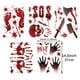 thumbnail image 3 of 45pcs, Bloody Halloween Decorations - Knife Stickers, Window Clings, and Floor Decals for Horror Bathroom and Zombie Party Decorations - Perfect for Home, Room, and Bedroom Decor, 3 of 4