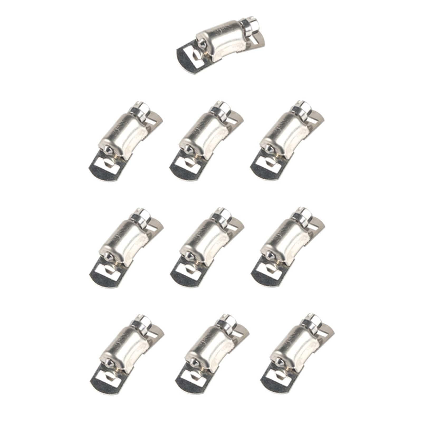 Bothyi - 10 Uds Abrazaderas Sujetadores De Manguera Diy Para Abrazaderas De Envoltura De Escape Abrazadera De Manguera De Engranaje Helicoidal
