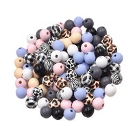 Ioensy - 250 Piezas De Cuentas Redondas De Madera Sin Terminar, Cuentas Sueltas De 16 Mm Para Hacer Joyas