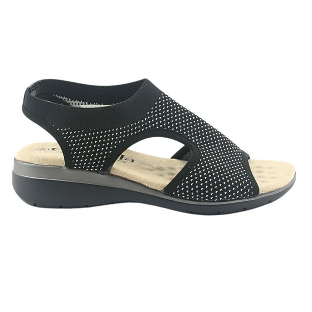Sandalia Chalada Mujer Floro-4 Negro Casual