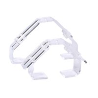 Magideal - 2 Piezas Soporte Para Acuario Clip Ajustable Portalampara Sujeción De Lámpara Fijador De Iluminación Material Pp Adecuado Para Acuarios Domésticos Y