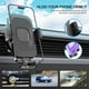 thumbnail image 2 of Soporte ajustable para teléfono móvil con gancho de metal - Soporte universal para coche, compatible con iPhone 16, 15, 14 Pro Max Plus y la mayoría de los smartphones Android-Negro, 2 of 7
