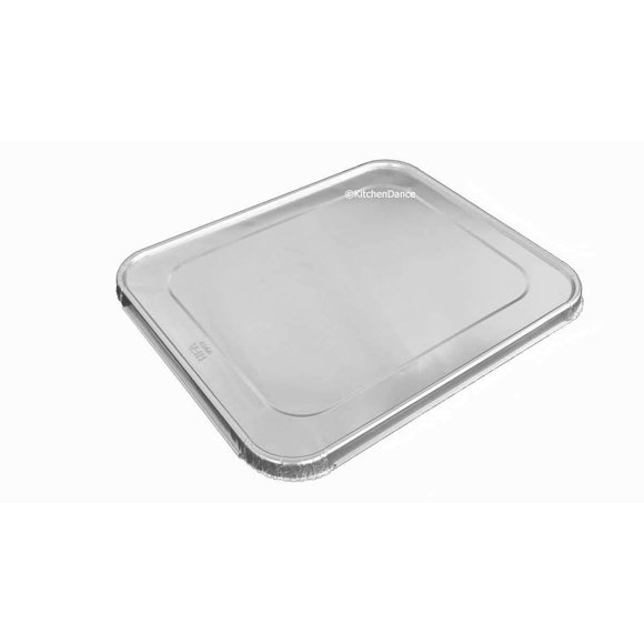 KitchenDance - Tapas de aluminio para mesas de vapor de tamaño completo, paquete de 50