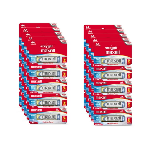 Pack 50 Pilas Alcalinas Maxell Tamaño AA