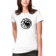 thumbnail image 2 of Polera Dragon Medieval Escudo Fuego Moda Mujer Color, 2 of 3