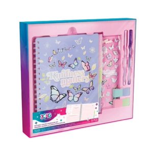 3C4G - Set Diario Planificador Lujo Mariposa Y Accesorios 8 Piezas