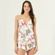 thumbnail image 1 of Pijama de Mujer Nieve Short Nacional Blanco Flor, 1 of 5