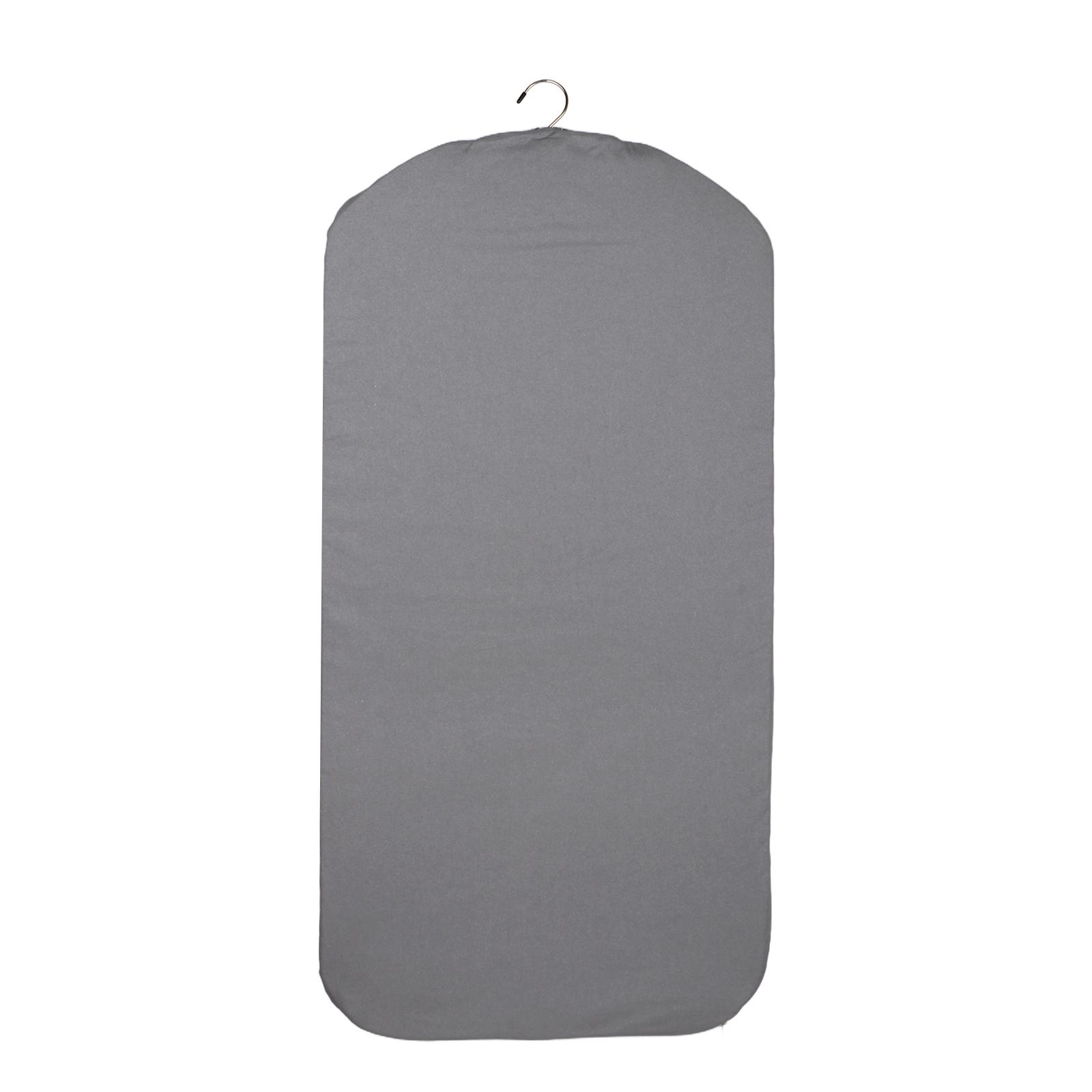 Magideal - Tabla De Planchado Portátil Almohadilla Para Planchado De Ropa Esterilla De Planchado Para Vaporera Tabla Vertical De Prensado Algodón Resistente Pleg Gris
