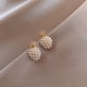 thumbnail image 3 of Faux Pearl Decor Pineapple Stud Earrings Elegant Jewelry Earrings Gift For Girls, 3 of 3