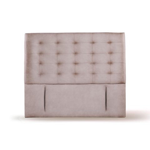 Latam Home - Respaldo Napoles Cuero Gris King