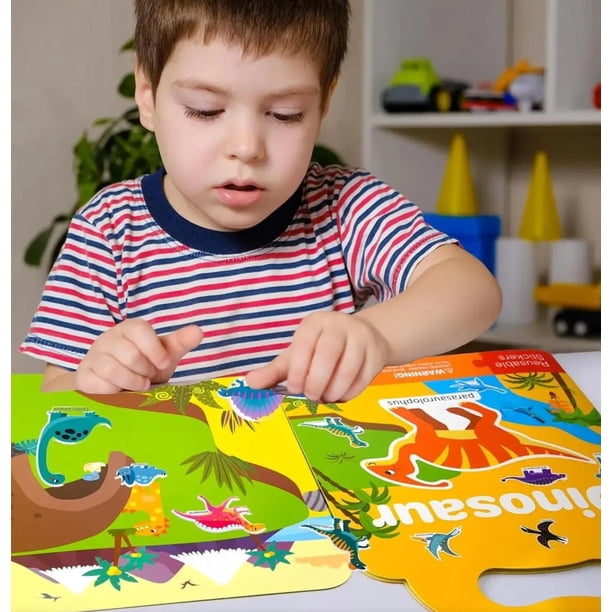 Set 6 Libros Stickers Reutilizables Para Niños, Aprendizaje | Lider