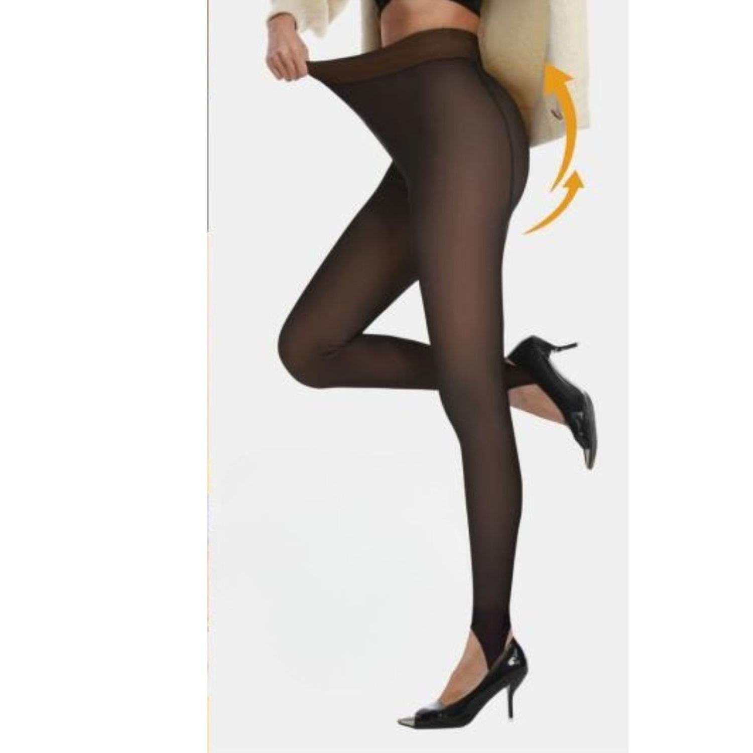 Likeshop - Calza Térmica Efecto Piel Mujer Invierno Forro Piel 8020