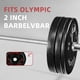 thumbnail image 4 of Set de discos de pesas Fitvids con barra olímpica de 7 pies, 147,5 kg, 4 of 6