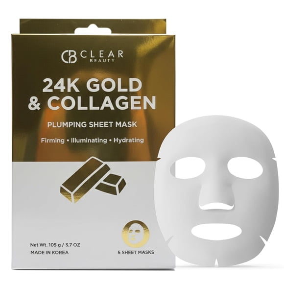 Clear Beauty 24K Gold Collagen Face Mask Firming Moisturizing