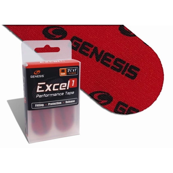 Cinta adhesiva Performance Genesis Excel #1, 1 x 2,75 cm, color rojo
