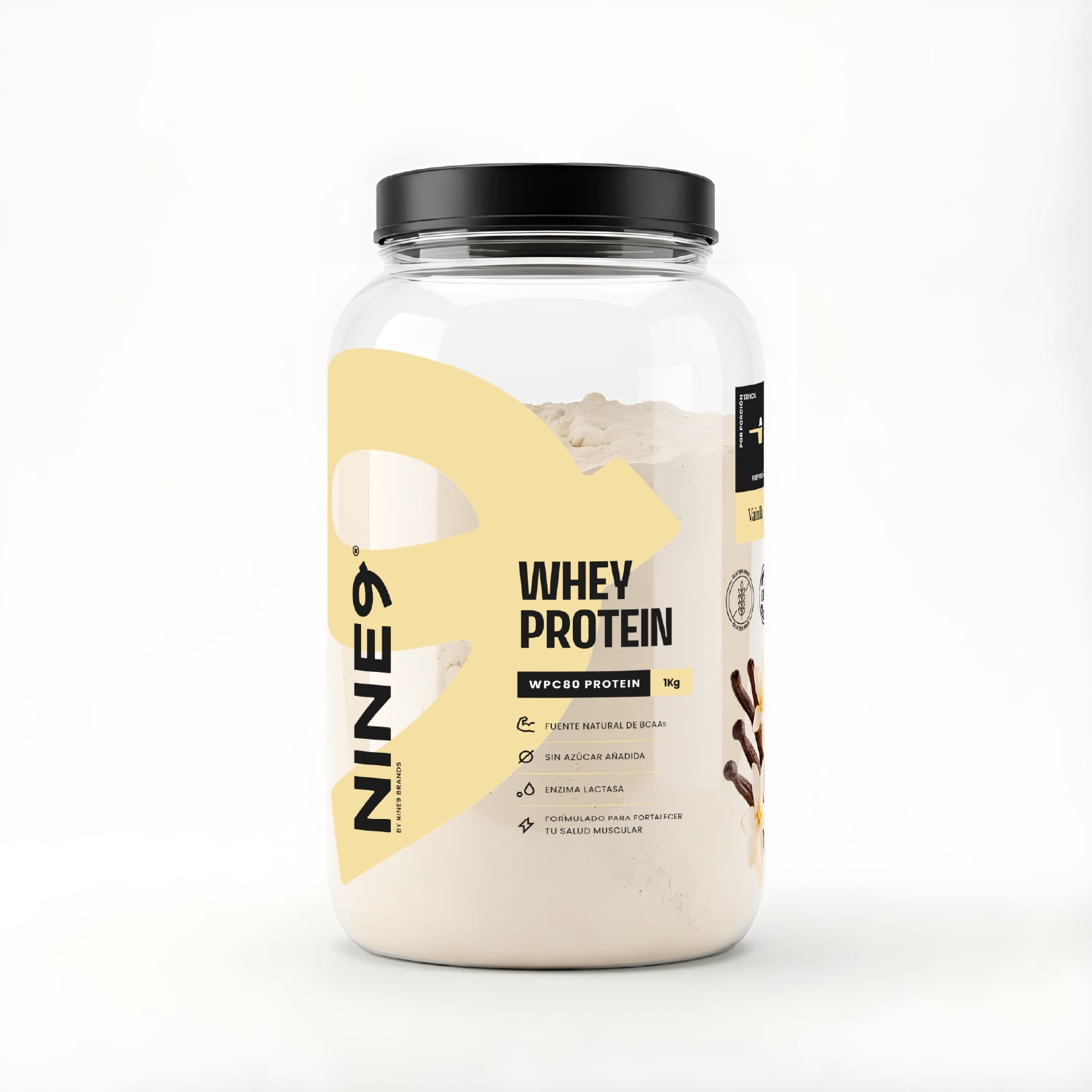 Nine9 - Proteína Whey Vainilla 1kg
