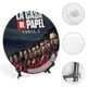 thumbnail image 4 of La casa de papel Plato decorativo de porcelana fina (bone china), plato decorativo de cerámica para hogar, oficina, soporte de pared, platos decorativos para dormitorio - 6 pulgadas (15 cm), 4 of 6