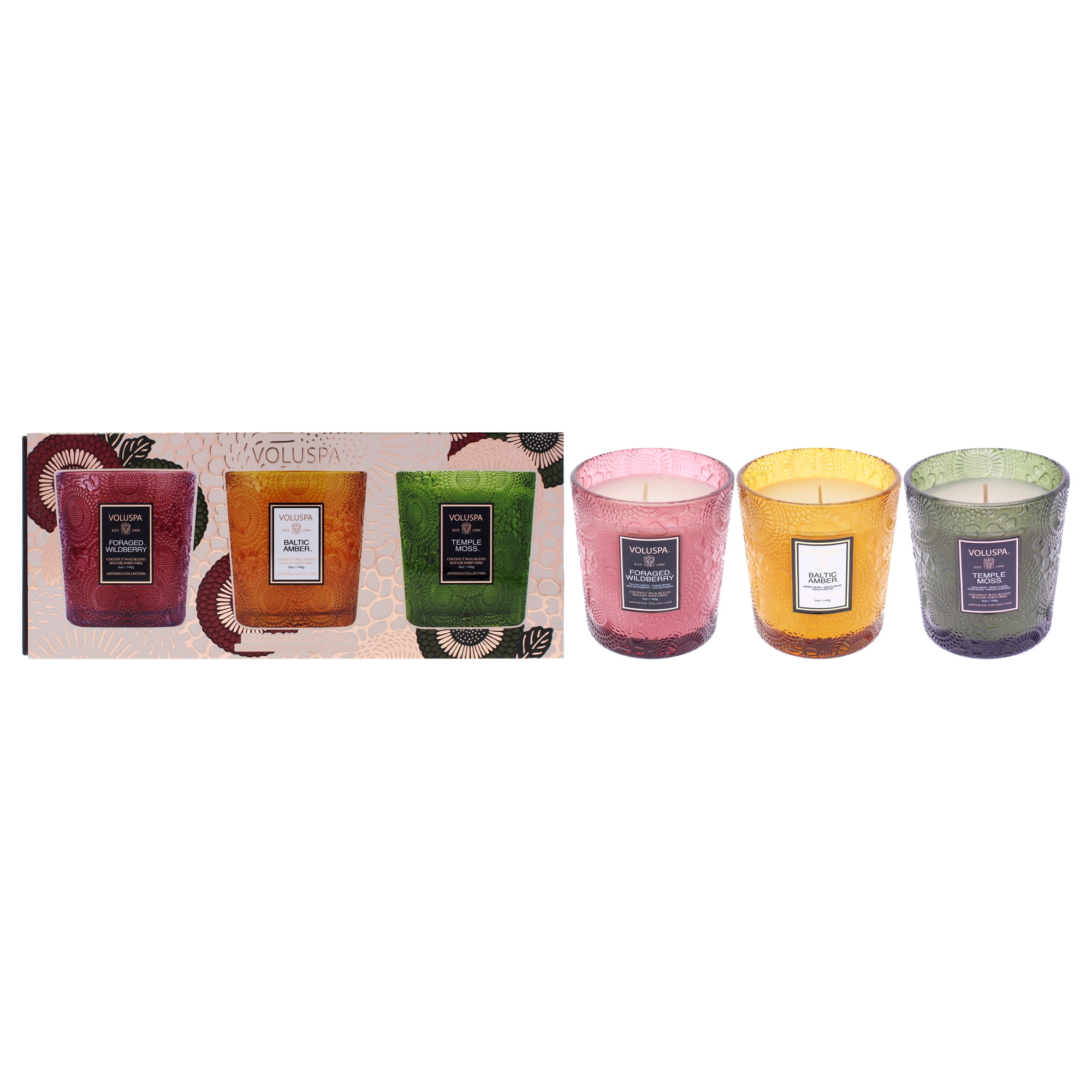 Set De Velas Voluspa Trío De Medias Velas 145ml