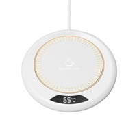 Bothyi - Calentador De Tazas De Bebidas, Almohadilla De Aislamiento Constante De Café Eléctrico De Invierno Para Escritorio, Blanco