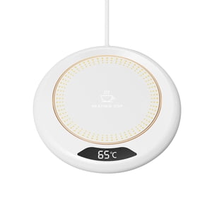 Bothyi - Calentador De Tazas De Bebidas, Almohadilla De Aislamiento Constante De Café Eléctrico De Invierno Para Escritorio, Blanco