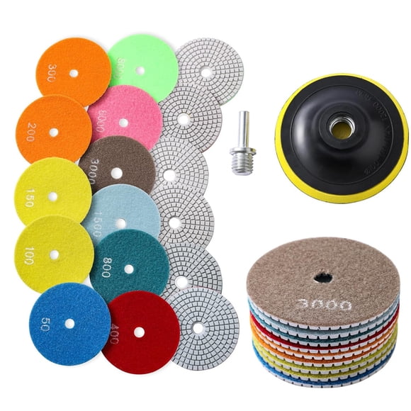 Set Discos Pulido Diamante XKDOUS 13pcs 4 508000 Grit
