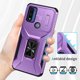 thumbnail image 5 of Funda Armada para Motorola Moto G Power 2022 con Tapa Deslizante y Soporte Magnético Giratorio Morado, 5 of 5