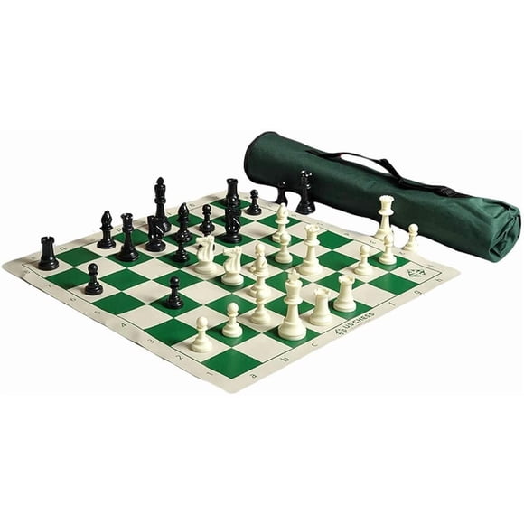 Set de ajedrez estadounidense Chess Quiver Tournament con triple peso