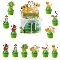 Decoración De Tartas Zmrkqw Con Dibujos Animados De Leones Bonitos, 25 Unidades, Con Felicitación De