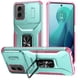 thumbnail image 1 of Funda Armada para Motorola Moto G Play 5G 2024 con Tapa Deslizante y Soporte Magnético Giratorio Verde, 1 of 5