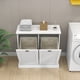 thumbnail image 3 of Two-Compartment Tilt-Out Laundry Sorter Cabinet-White, 3 of 3